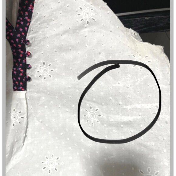 Matilda Jane floral gauzy oversized blouse long sleeves sz L - Picture 9 of 9